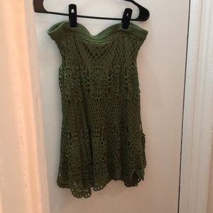 Knit green skirt